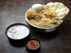 Chicken Biriyani Full (with Egg)