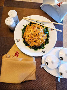 Chicken Rice & Noodles Triple Szechuan Style