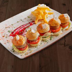 Veg mini sliders