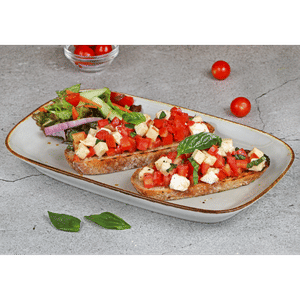 Fresh tomato, buffalo mozzarella and basil