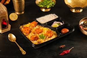 Paneer Hyderabadi Biryani Thali