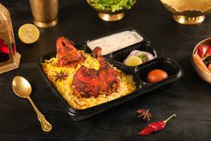 Tandoori Chicken Biryani Thali