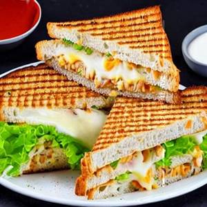 Chicken Cheese Between Bread