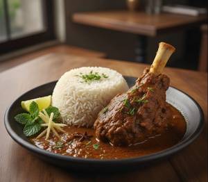 Rice With Mutton Curry (1 Piece)