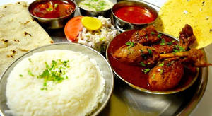Chicken thali
