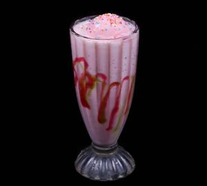 Strawberry ice cream milk shake
