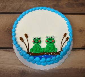 Frog Theme Blueberry Special Cake