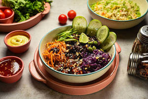 Black Rice & Teriyaki Tofu Rice Bowl (serves 2-3)
