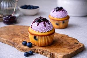 Blueberry Bliss Cup Cake [2 pc]