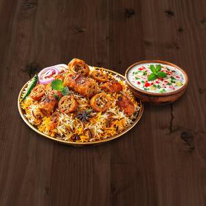 Chaap Biryani + Raita
