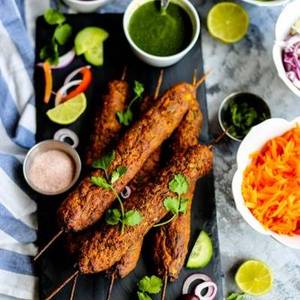 Meatless Seekh Kebab