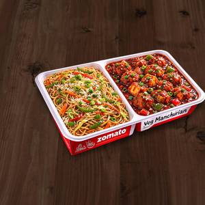 Veg Noodles + Veg Manchurian