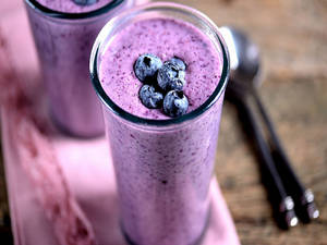 Fresh Blueberry Lassi..