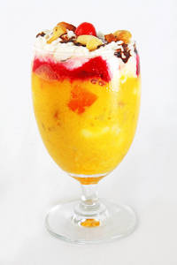 Fruit Salad With Jelly & Cream