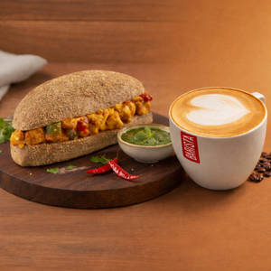 Cappuccino + Paneer Tikka Sandwich