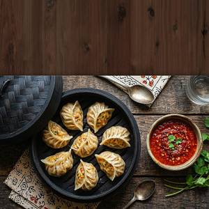 Chicken Steamed Momos - 8 Pcs
