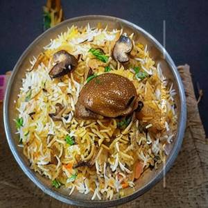 Mushroom biryani