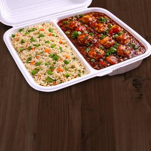 Veg Fied Rice + Veg Manchurian Gravy