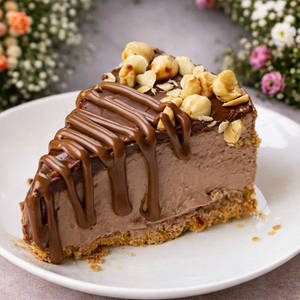 Nutella Baked Cheesecake Slice