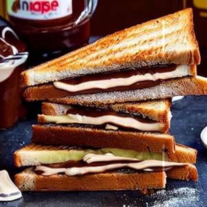 Nutella Cheese Sandwich Jain