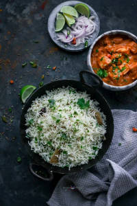 Jeera Rice With Chicken Masala Combo