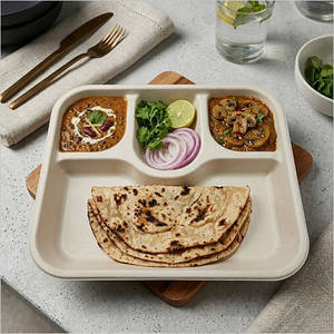 Dal Makhani + Mushroom Gravy + 3 Tandoori Roti