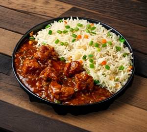 Chicken Chilli Fried Rice With Gravy