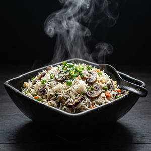 Mushroom Schezwan Fried Rice