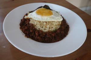 Pad Kaphrao Beef With  Vegetable Rice