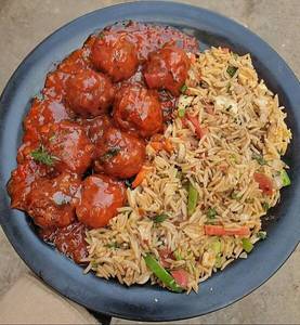 Veg Manchurian Fried Rice