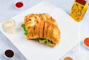 Paneer Tikka Croissant Sandwich