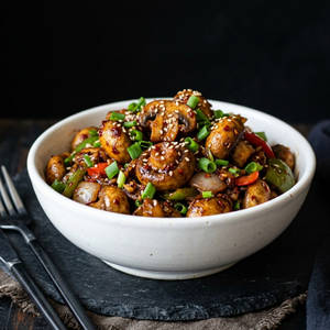 Crispy Chilli Mushroom Dry