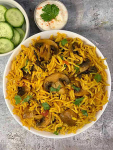 Mushroom Biryani,