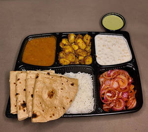 Jeera Aloo & Yellow Dal Tadka Thali