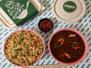 Chicken Triple Fried Rice