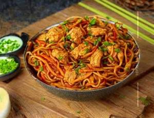 Schezwan Chicken Soft Noodles