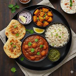Punjabi Chole Thali