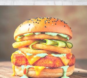 Paneer Twisted Burger