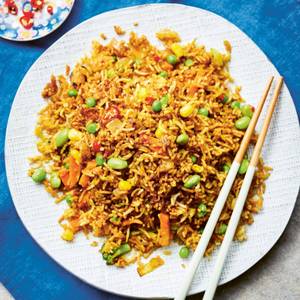 Veg Singapuri Fried Rice