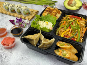 Mighty Veggie (Tofu Katsu & Sushi Bento)