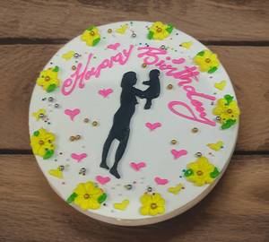 2 Months Soan Birthday Butterscotch Bento Cake