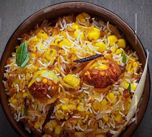 Sweet corn biryani