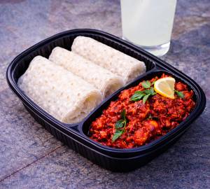 Neer Dose(3Pcs) With Chicken Ghee Roast+Lime Juice