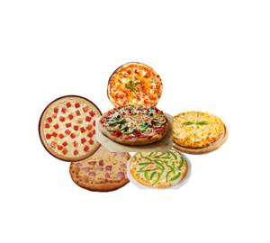 Pizza Margherita Vegetable Pizza Cheese Corn Pizza+ Onion Cheese Pizza+Tomato Pizza+Capsicum Pizza