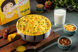 Simple Vegetable Khichdi + Buttermilk [300ml]