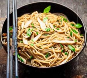 Garlic mushroom noodles