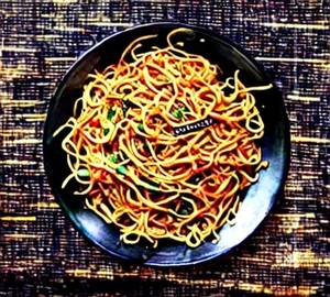 Schezwan corn noodles