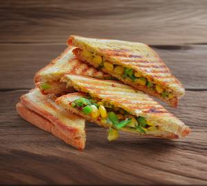 Corn Capsicum Grilled Sandwich