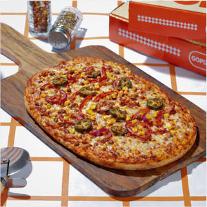 Barbecue Veg Pizza.