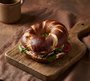 Prosciutto & Cream Cheese Bagel